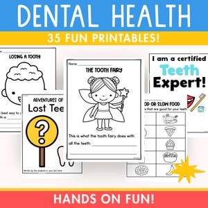 Dental Health Worksheets | Tooth Worksheets | I Lost a Tooth | Preschool Printables | Kindergarten Printables | Dental Health | Dental Care