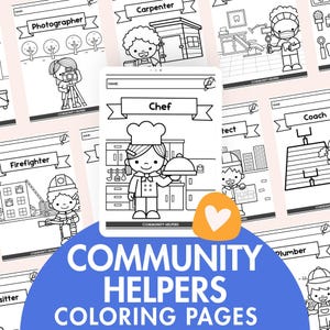 Community Helpers Coloring Pages, Community Helpers Coloring Sheets, Community Helpers, Kindergarten Coloring Pages, Preschool Coloring