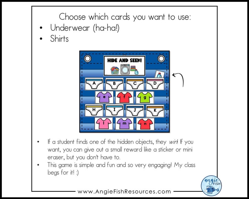 Pocket Chart Games Hide and Find Game Pocket Chart Activities Hide and Seek Alphabet Game Letter