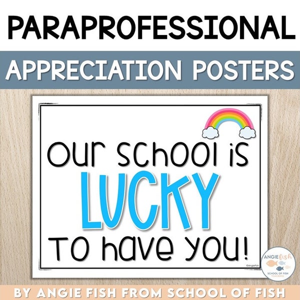 Paraprofessional Thank You Cards Etsy