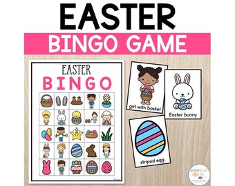 Easter Bingo | Printable Bingo Cards | Bingo Game Download | Bingo Cards for 30 | Easter Party Activity | Easter Game | Easter Printable