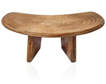 Foldable Wooden Meditation Bench for Yoga, Mindfulness, and Posture Support – Portable Prayer Stool