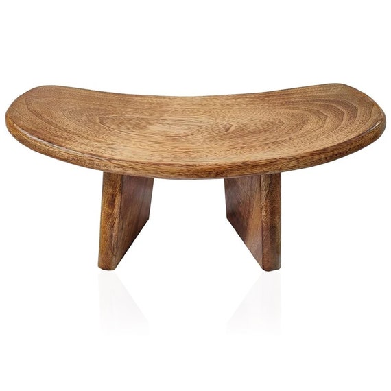 Foldable Wooden Meditation Bench for Yoga, Mindfulness, and Posture Support – Portable Prayer Stool