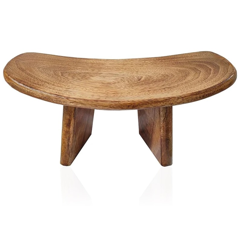 Uvz Crafts Meditation Bench Wood, Kneeling Wooden Stool, Portable with Travel Bag, Foldable, Ergonomic & Durable Design, Comfort Bench for Deeper & Longer Meditation, Perfect for Yoga, Seiza