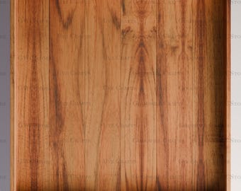 Bandeja otomana de madera de teca hecha a mano, bandeja de servicio moderna