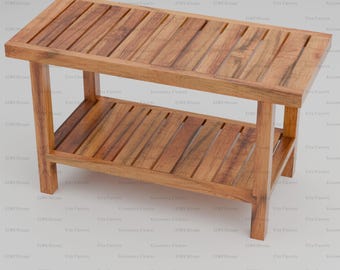 Handmade Teak Wood Spa Stool