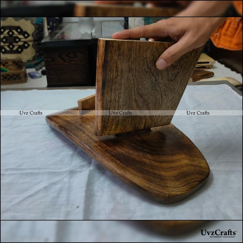 Uvz Crafts Meditation Bench Wood, Kneeling Wooden Stool, Portable with Travel Bag, Foldable, Ergonomic & Durable Design, Comfort Bench for Deeper & Longer Meditation, Perfect for Yoga, Seiza