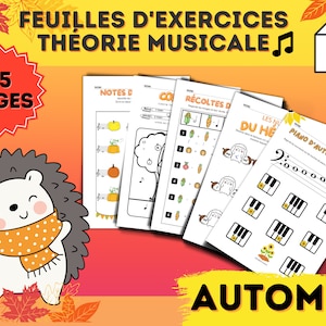 AUTUMN Musical Activities - Music Theory - Music Lessons - Music Sheets - Download-Unprepared-to Print-MUSIC
