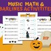 Halloween Music Worksheets Printable No Preparation - Etsy