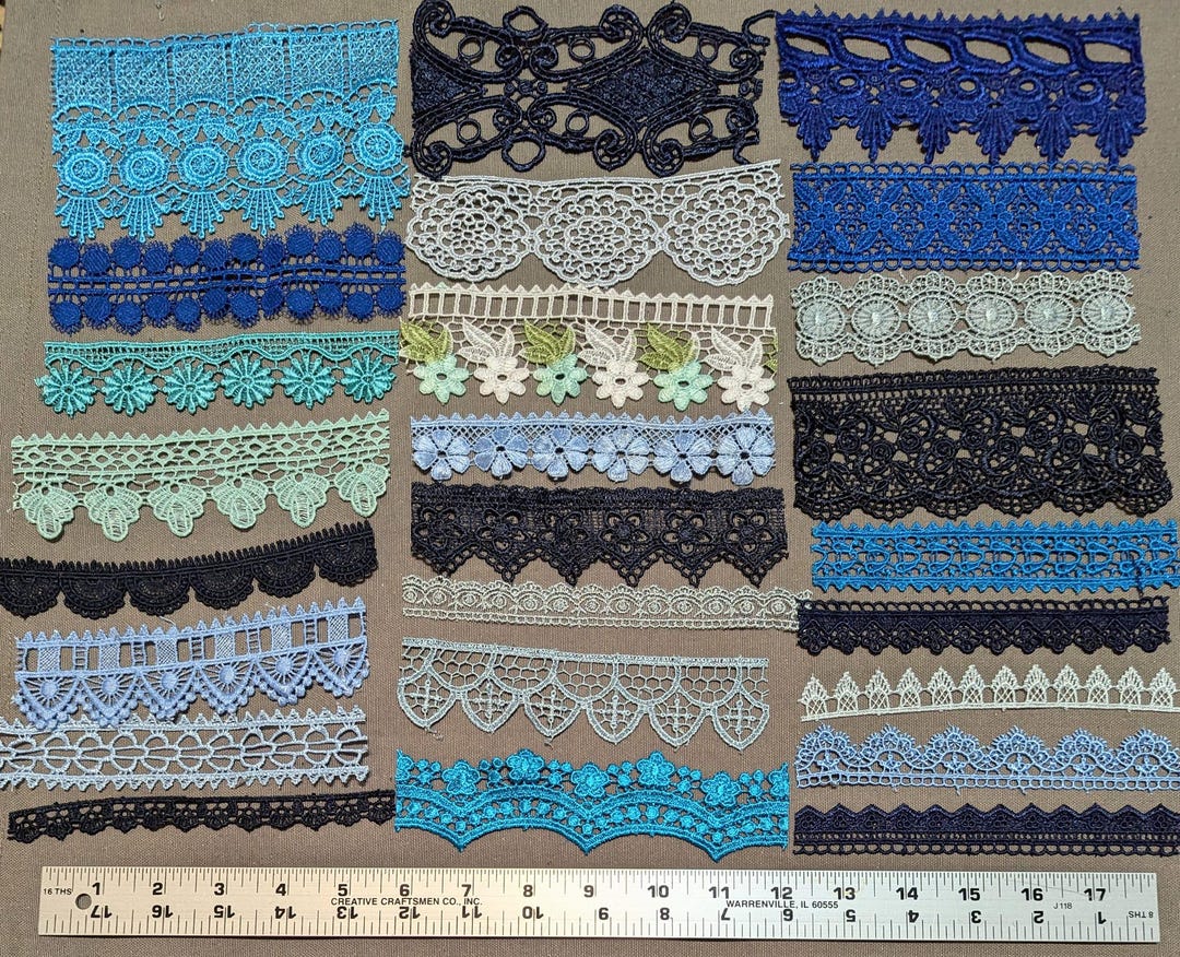 NEW 25pc Blue Lace set 1 From Istanbul Turkiye Perfect for Junk ...