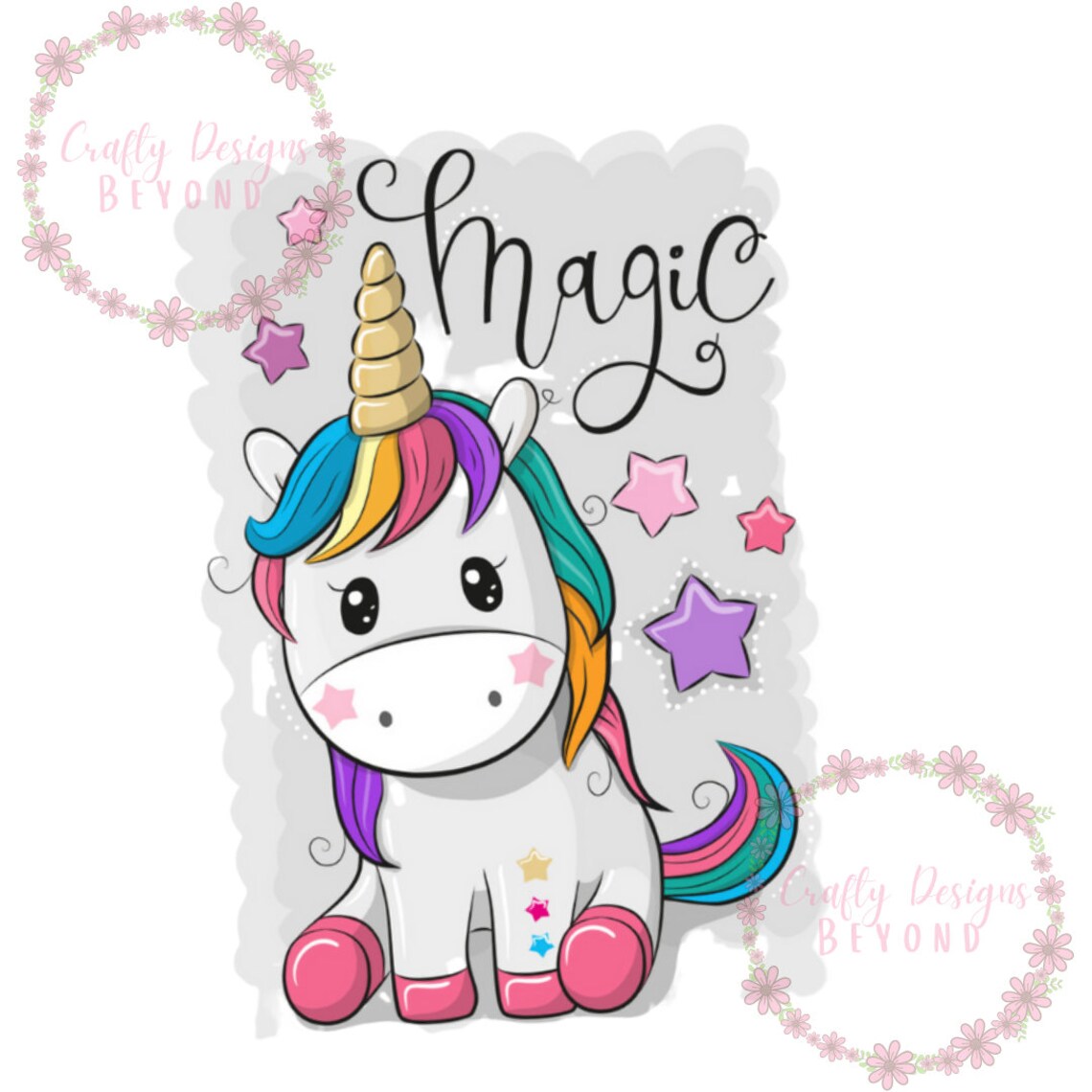 Cute Unicorn Stars & Magic SVG PNG Files for Cricut Digital | Etsy