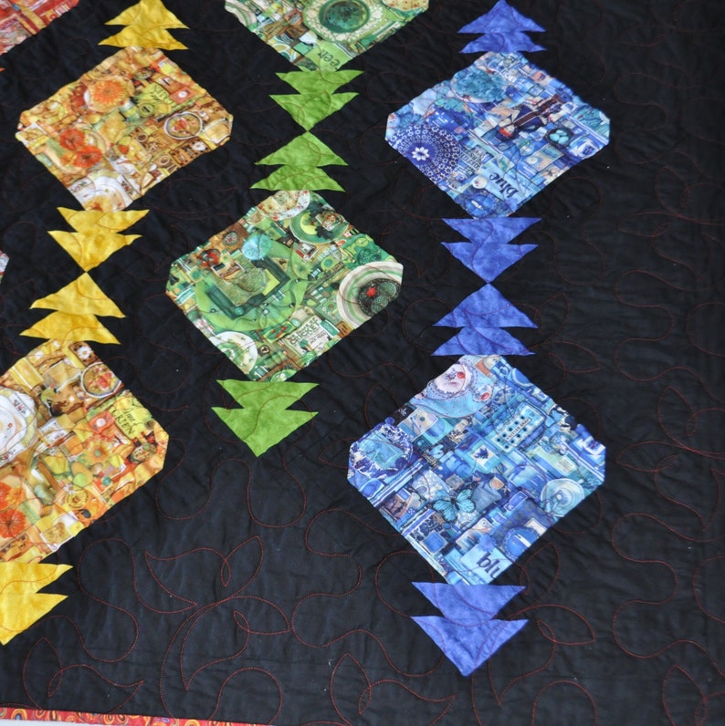Handmade Quilt Called I Spy Lanterns Etsy