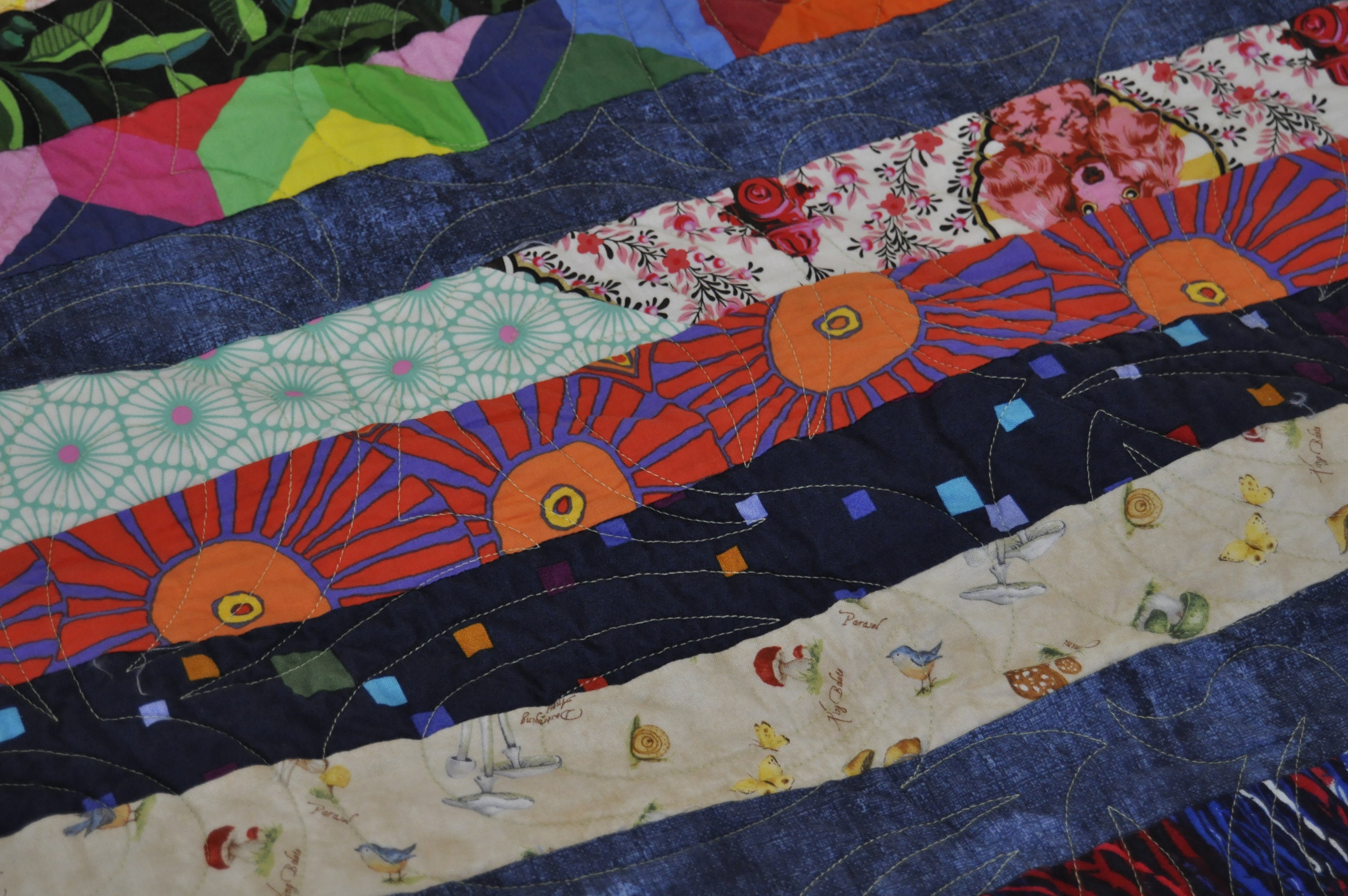 A Handmade Scrappy Queen Quilt - Etsy