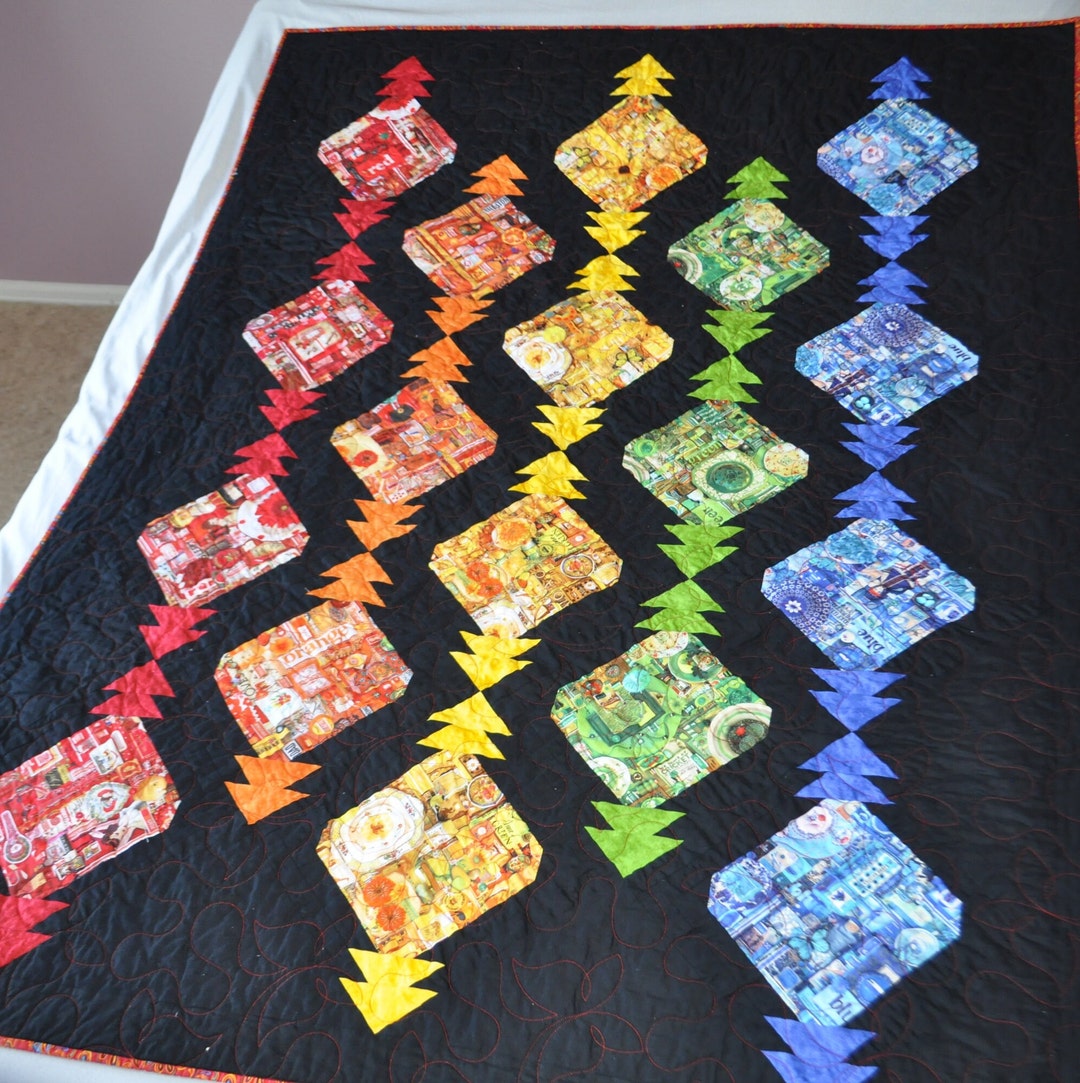Handmade Quilt Called I Spy Lanterns Etsy