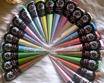 Handmade Acrylic Paint Cones in Pastel colours available in various colours Mehndi Artists Candle Artwork Crafts