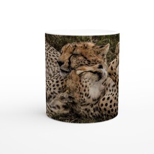 Cheetah White 11oz Ceramic Mug