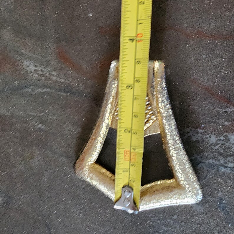 Vintage Designer Pauline Rader Chunky Pendant Gold Tone Fashion Jewelry ...