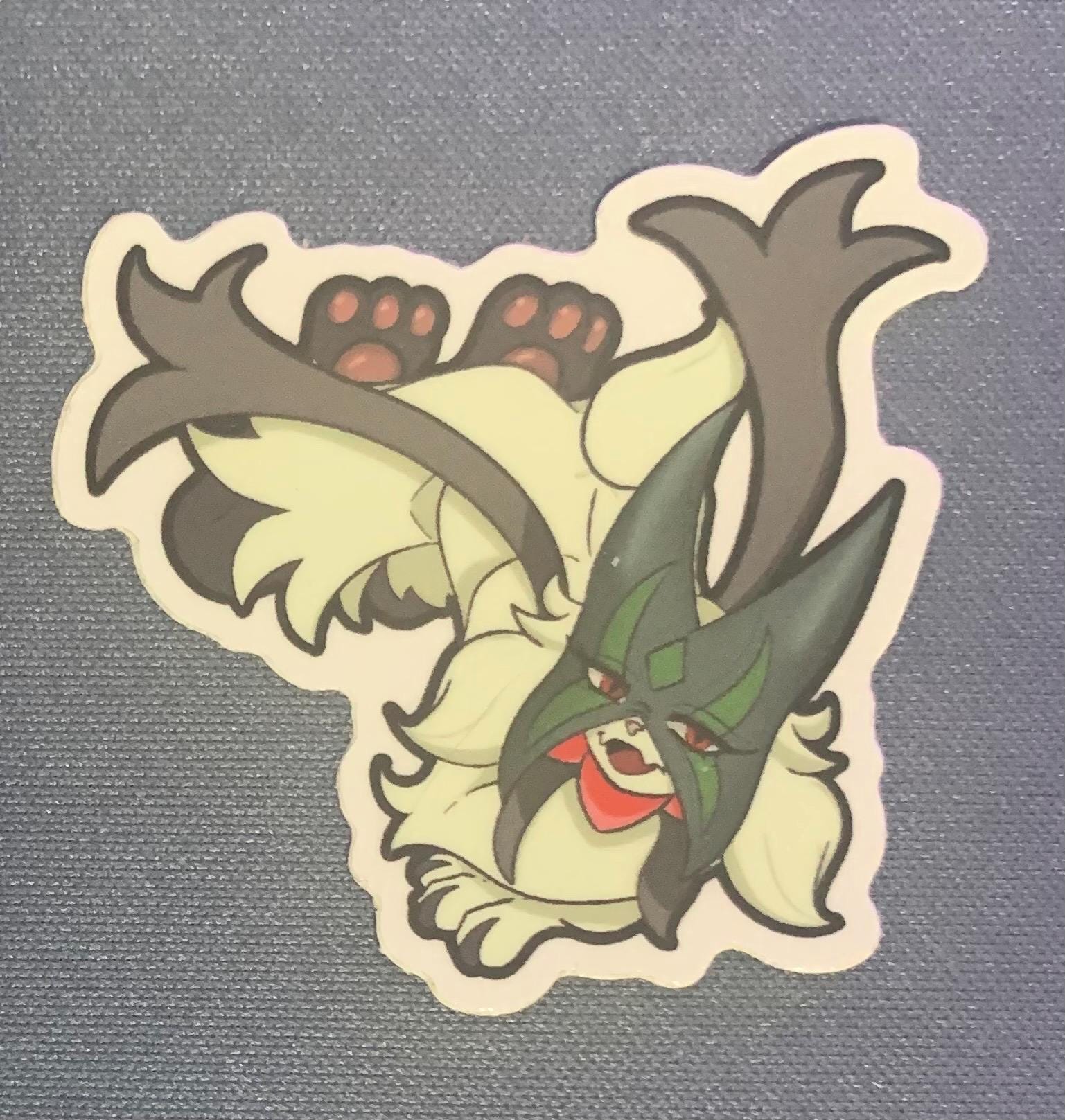 Scaracat Sticker Meowscarada Sticker - 2x2 Critter Decal - Etsy