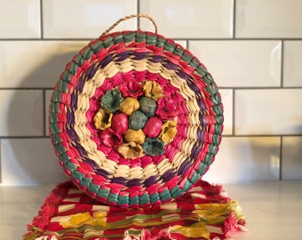 Handmade Tortillero Holder Embroidered Tortilla Warmer Bread Warmer Tortillero Mexicano Bordado