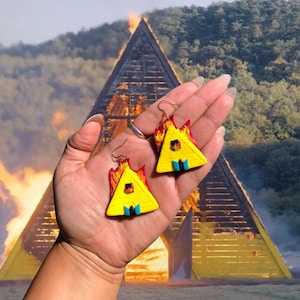 Midsommar Burning Temple Earrings