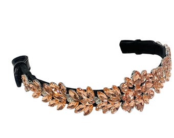 Frontail People On Horses - Champagne Glacé - Cuir Noir - Boucles 1 3/4 - Tailles 16 Et 17