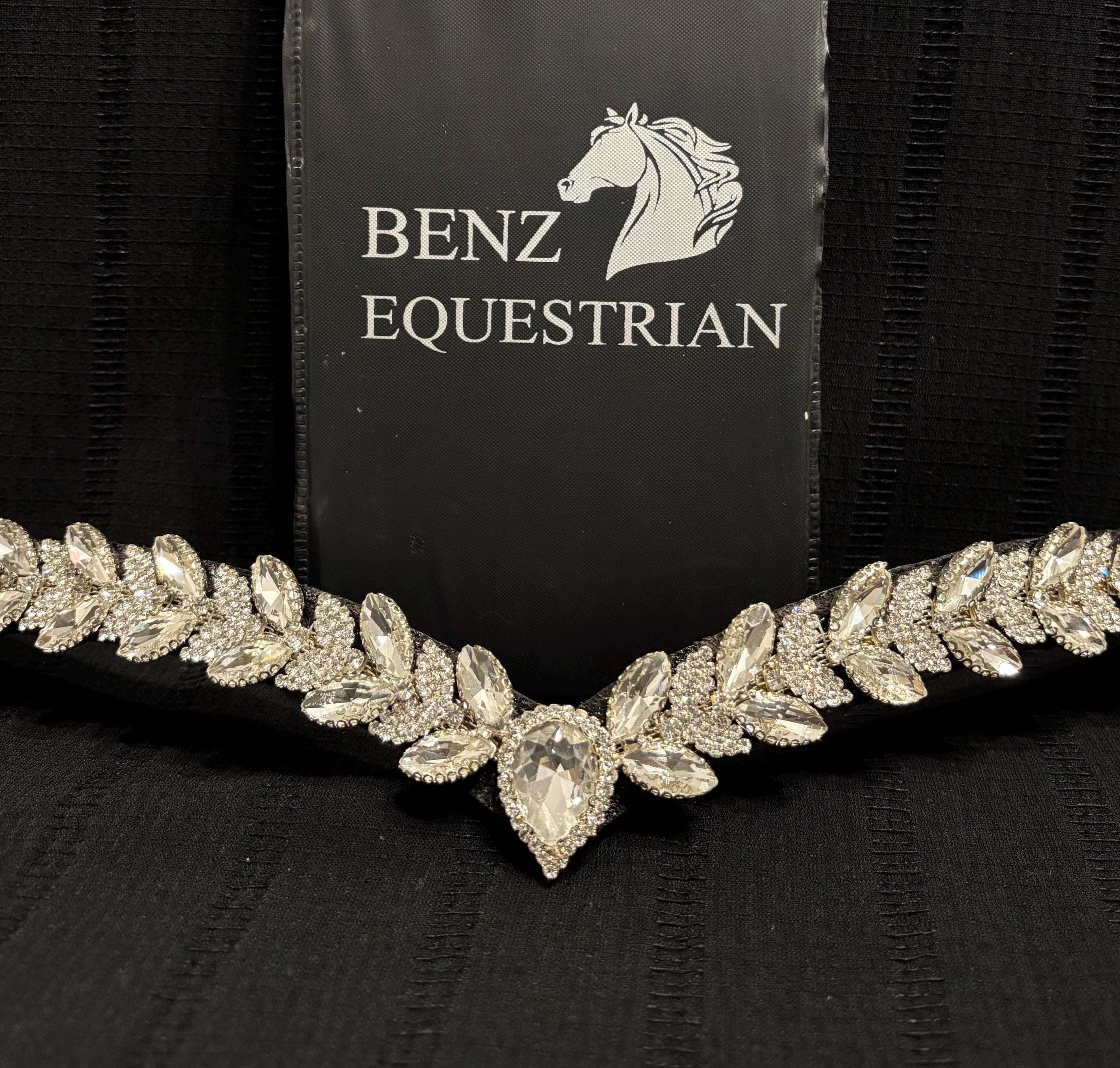 Belle bride anglaise en cuir de cheval avec point fantaisie, toutes