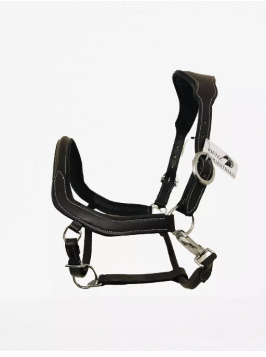 Licol De Tête Réglable En Cuir Pour Cheval - Rembourré - Marron - Fabriqué En Inde
