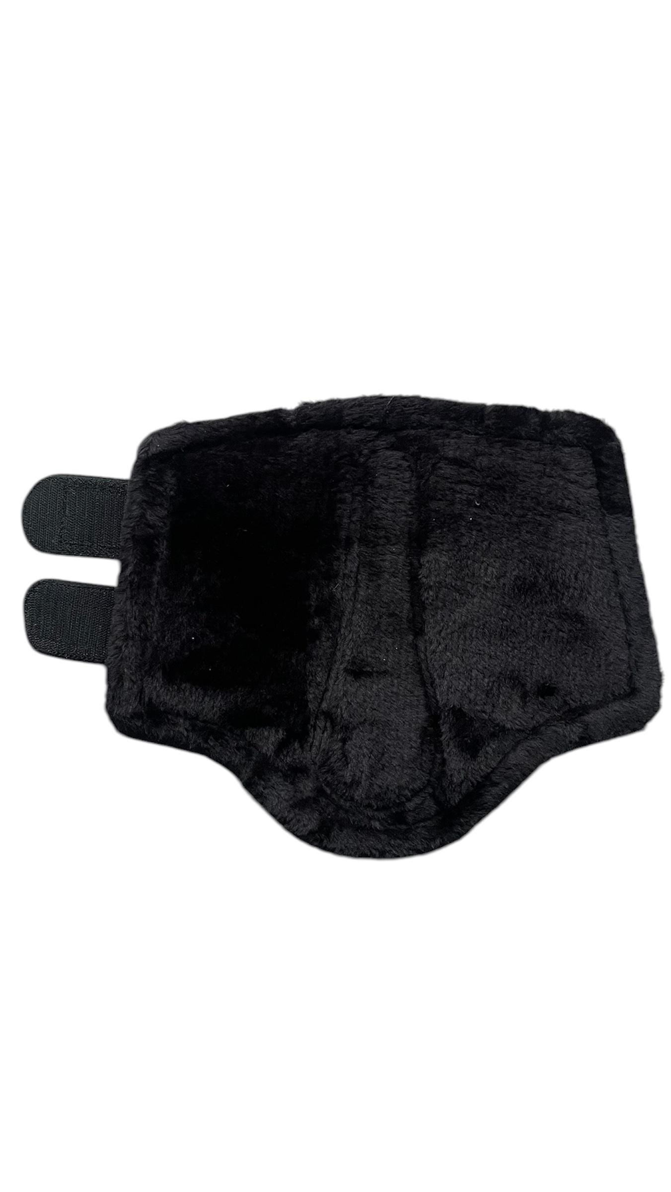 Stivaletti Da Spazzolatura In Pile Scamosciato Nero Per Cavalli - Foto 7