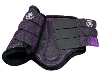 Stivaletti Da Spazzolatura In Pile Scamosciato Nero Per Cavalli - Foto 8