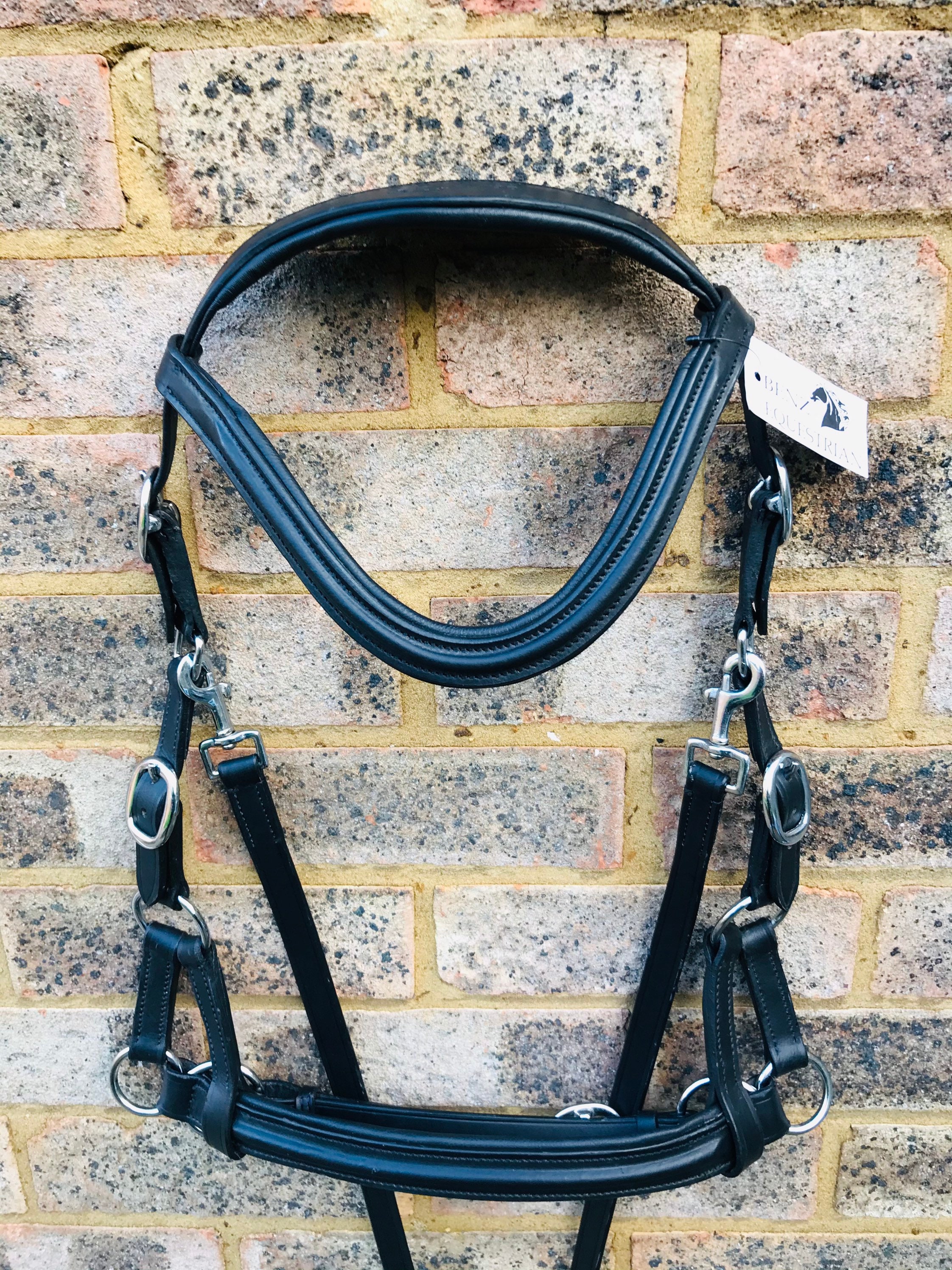 Briglia In Pelle Senza Imboccatura, Apertura Laterale, Comoda Per Il Tuo Cavallo, Taglie Disponibili, Spedizione Gratis!