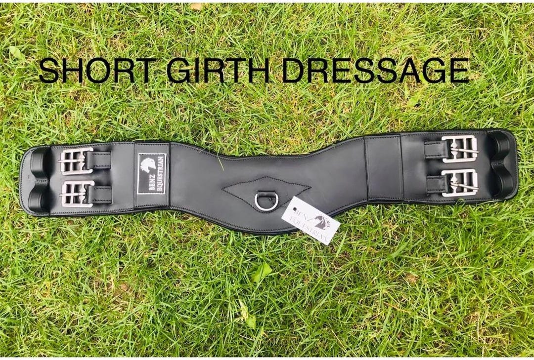 Eventing Girth Anatomical Full Padded Leather Short Girth,dressage Eventing, Non ...