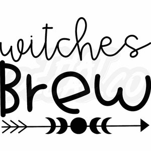 Witches Brew Vinyl Decal Stickers wicca Car Van Truck  Caravan Windows Bumper Warning Sign Vinyl Decal Sticker