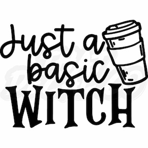 Just A Basic Witch Vinyl Decal Stickers wicca Car Van Truck  Caravan Windows Bumper Warning Sign Vinyl Decal Sticker
