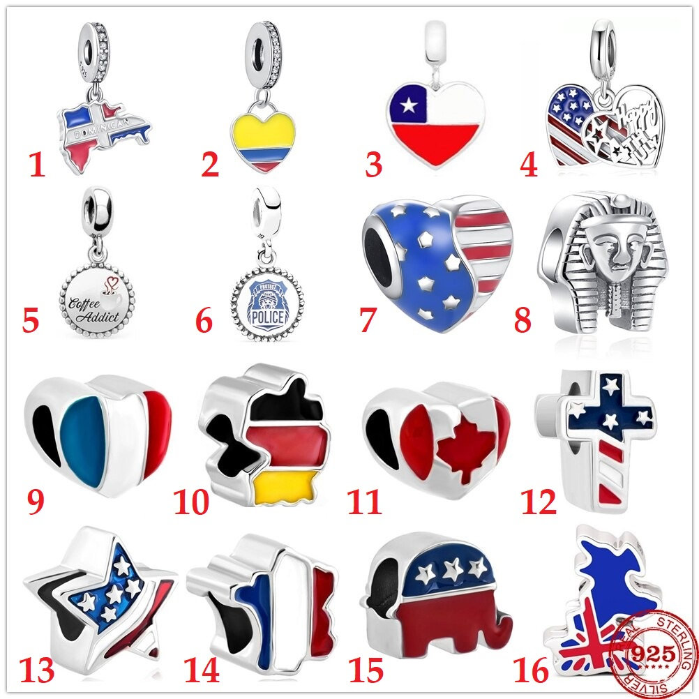 Pandora Charms Countries Etsy