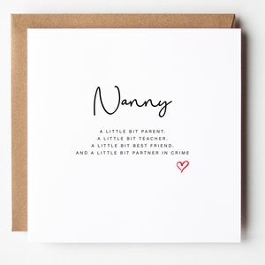 Tarjeta para niñera, feliz cumpleaños niñera, feliz día de la madre niñera, tarjetas de feliz Navidad para niñera (49.9)