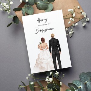 Personalisierter Brautmannvorschlag für den besten Freund - Benutzerdefinierte, einzigartige Brautmann-Vorschlagskarte - personalisierter Vorschlag für den besten männlichen Freund