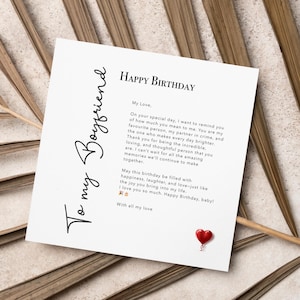 Carte d&#39;anniversaire petit ami, mot d&#39;amour romantique (PDF)