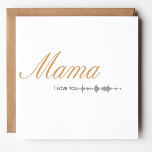 Biglietto d'auguri fatto a mano "Mamma ti amo" - Festa della mamma, compleanno, Natale, qualsiasi occasione