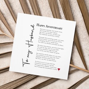 Anniversary Card for Husband – Thoughtful Message (PDF Pattern)