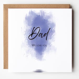 Tarjeta de cumpleaños para papá: saludo del Día del Padre de parte de los niños