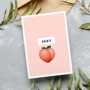 Sexy Pflaumen Jubiläumskarte - Liebesbrief für Sie oder Ihn, freche Pflaumenjubiläumskarte - Frech und netter romantischer Gruß