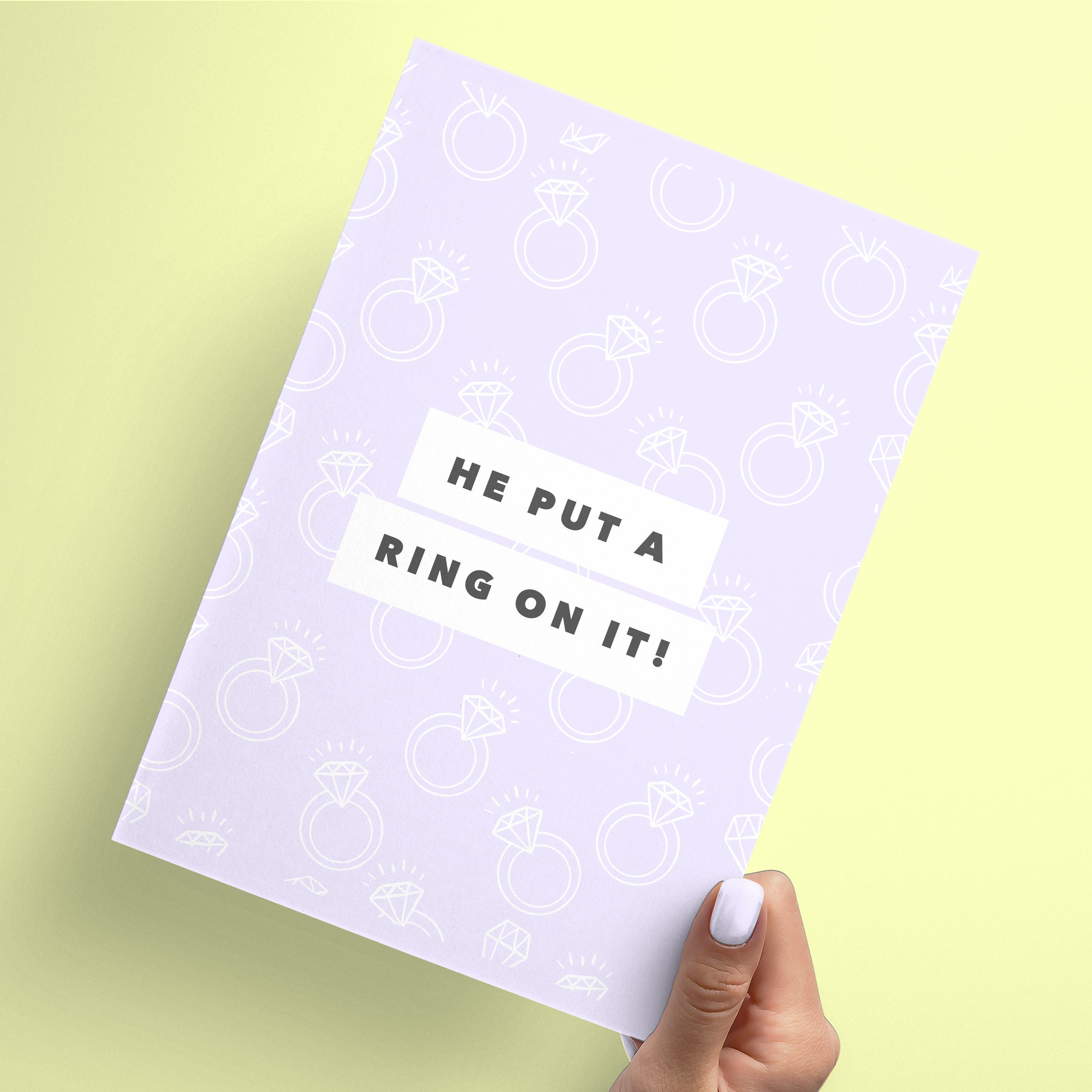 Funny Engagement Announcement Etsy UK