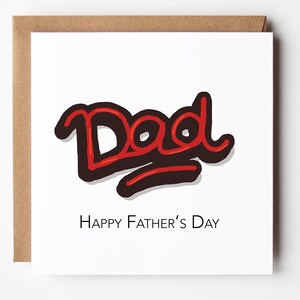 PAPA ! Carte minimaliste pour la fête des pères - Bonne fête des pères