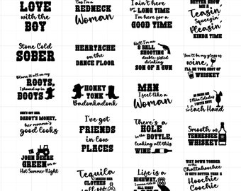 Country Music  Bachelorette design bundle, digital downloads