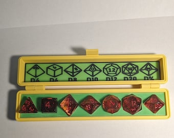 Color Customizable Dice Holder -  3D Printed