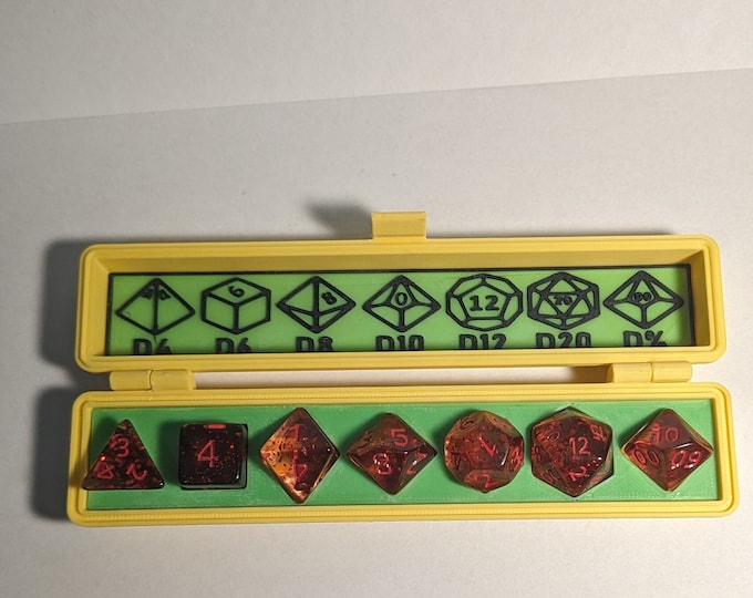 Color Customizable Dice Holder -  3D Printed