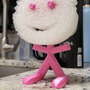 Scrub Daddy/Mommy Sponge Stand – Fun 3D Printed Holder for Scrub Sponges – Custom Color Options – Unique Kitchen Decor Gift
