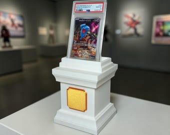 Graded Card Display Stand – Museum-Style Podium for PSA BGS CGC Slabs