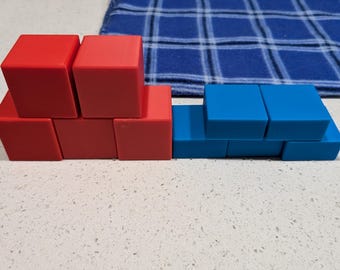 Set of Red and Blue Pressure Blocks for NYS Earth and Space Science Lab