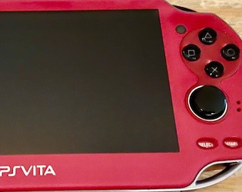 Sony PS Vita 1000 OLED - Red - *Very Good* + 8GB Sony Memory Card + Charger